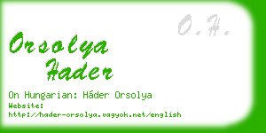orsolya hader business card